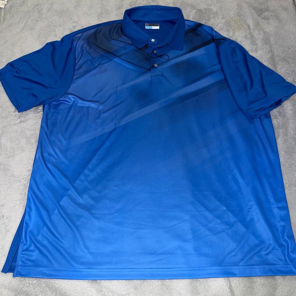 PGA Tour Pro Series Blue Polo Shirt Men’s 3XL Mesh Performance